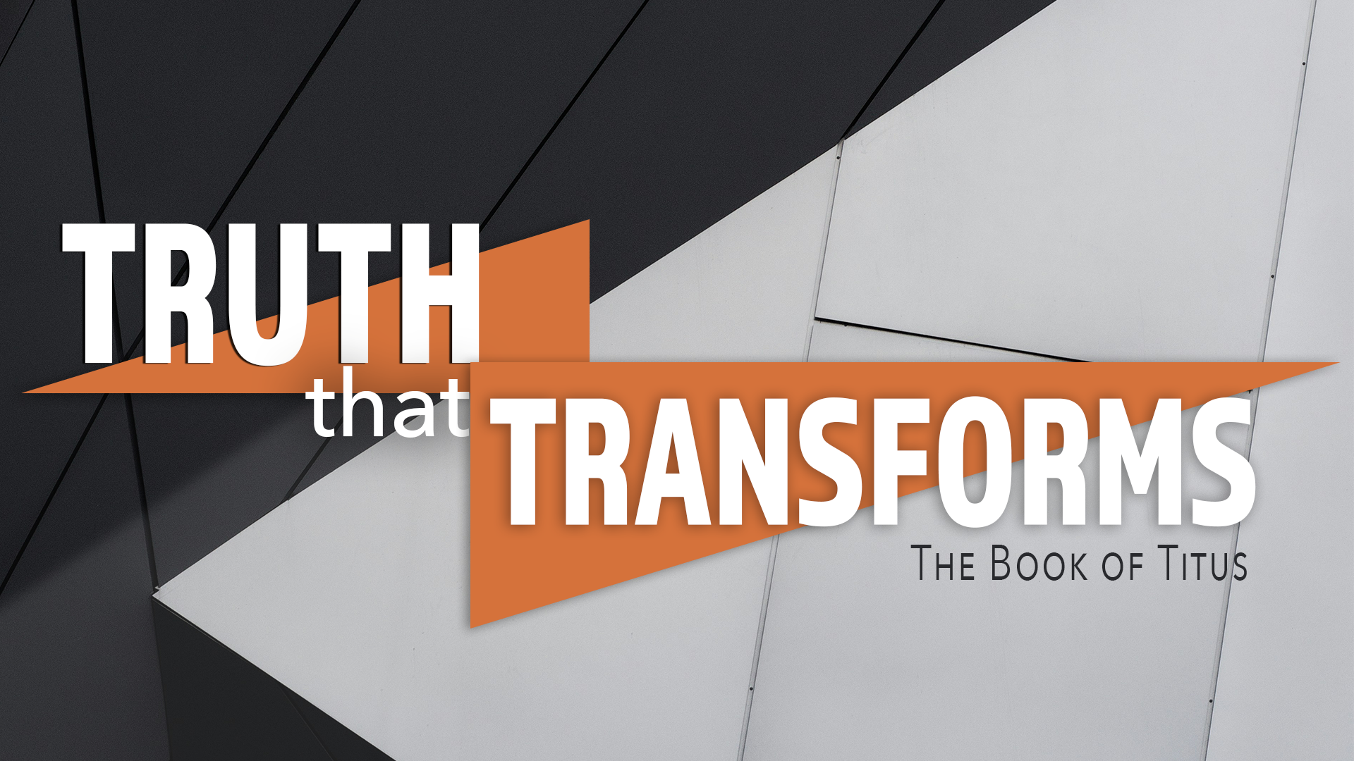 Truth that transforms series title